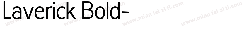 Laverick Bold字体转换